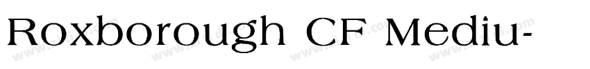 Roxborough CF Mediu字体转换